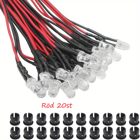 20st Röda dioder 3mm